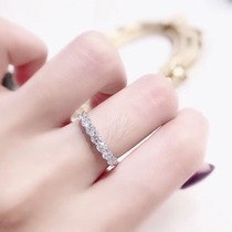 Art Qi Jewelry 18K Gold Platoon Diamond Ring Courting Wedding 1 Seven Diamond Withdrawal Jewelery Custom