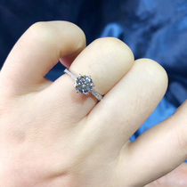 Art Qi Jewelry Platinum Courting Wedding 50 Diamond Ring Jewelry Nude Drill Custom 18K Gold Diamond Ring Girl