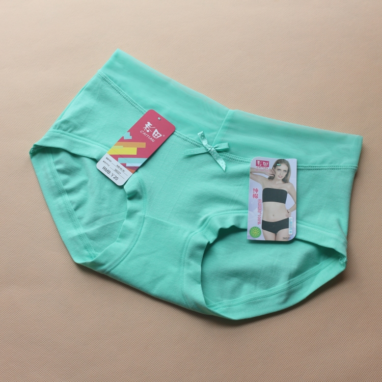 4 Đồ lót nữ hiệu Caiti đích thực 36027 cotton mid-cotton cotton thoải mái thoáng khí quần lót nữ thời trang