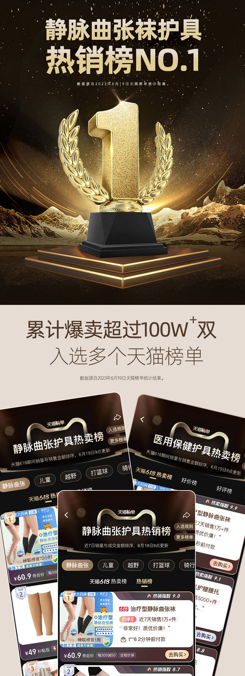 李护士 医用防静脉曲张弹力袜 聚划算天猫优惠券折后￥14.9起包邮（￥19.9-5）