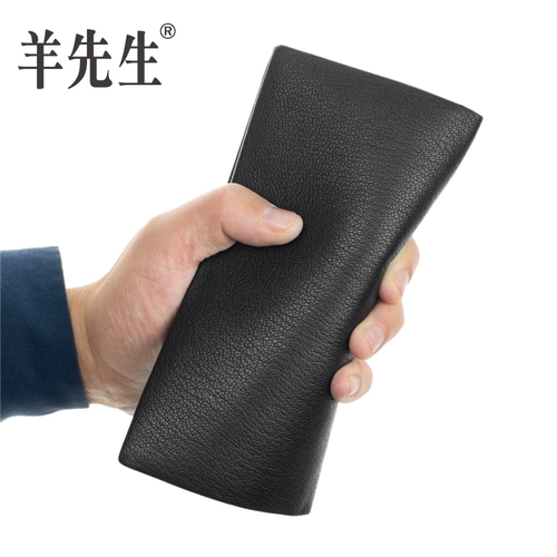 羊先生 Длинный бумажник, ультратонкая сумка с петлей на руку, длина макси, из натуральной кожи