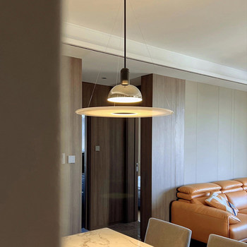 Original authentic frisbi flying saucer chandelier