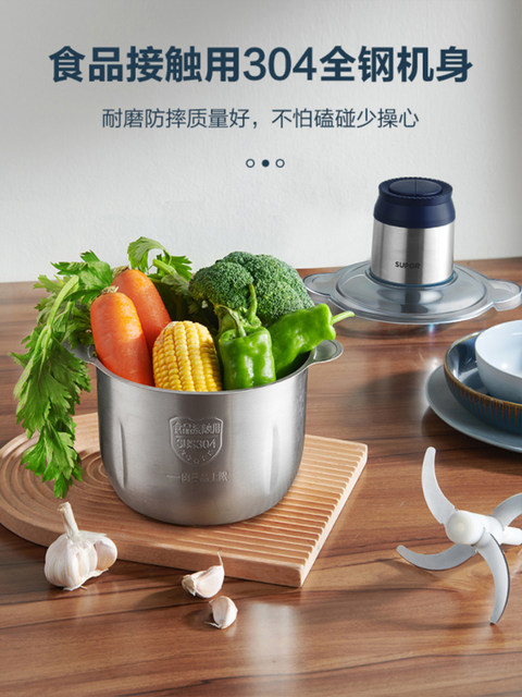 Supor Electric Meat Grinder for Home Use, Small, Fully Automatic, Multifunctional, Meat Mincer, Food Processor, Large Capacity