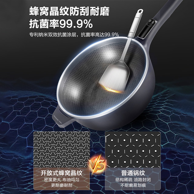 Supor Electric Frying Pan, All-In-One Electric Cooking Pot for Home Use, Multifunctional for Frying, Steaming, Boiling, and Cooking Large Hot Pots, Non-Stick Pan