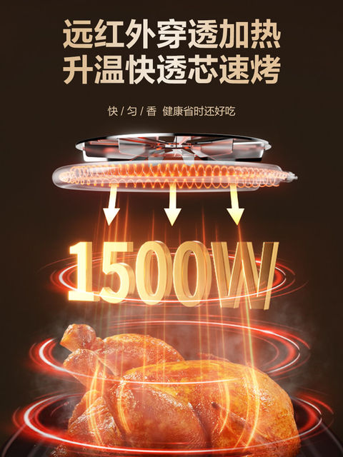 Supor Visual Air Fryer for Home Use, No Need to Turn the Food, Large Capacity, Multifunctional All-In-One 2025 Flagship New Model Fryer