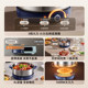 Supor Electric Hot Pot, Non-Coating Stainless Steel, Multifunctional Detachable Electric Cooking Pot for Home Use, 2024 New Model
