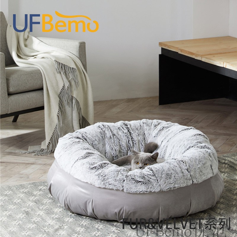 UFBemo deep sleep cat bed summer air-conditioned room comfortable semi-enclosed dog bed Teddy removable and washable pet bed