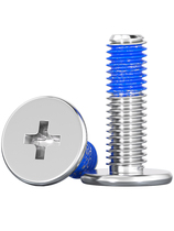 304 stainless steel thin head flat head cross CM dispensing anti-loosening thread glue coated with blue glue screws M1 2-M8