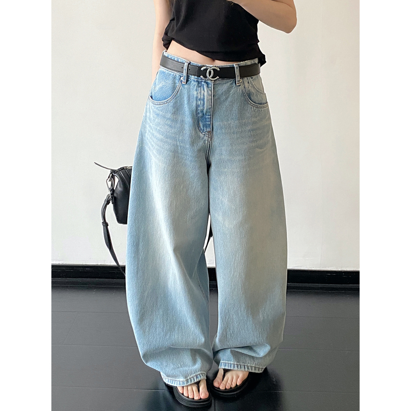 Sunyou Protein Denim Jeans Have Been Upgraded in Quality, with a Washed Color That Is Extremely Stylish, Lazy and Elegant Sunyou Protein Denim Jeans Have Been Upgraded in Quality, with a Washed Color That Is Extremely Stylish, Lazy and Elegant
