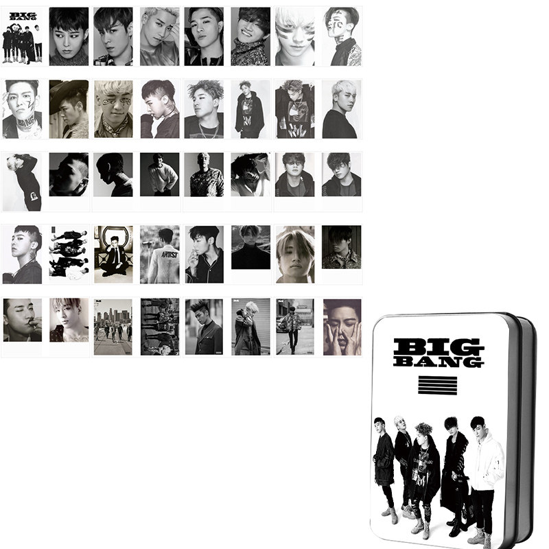 BIGBANG T.O.P ポラロイド KPOP Bigbang GD T.O.P G-DRAGON TAEYANG DAESUNG 40pcs Polaroid LOMO