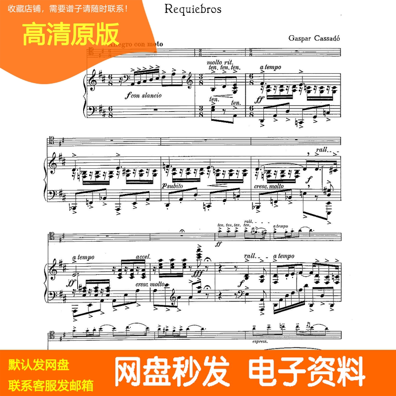 Gaspar Cassado Love Songs Cello + Piano Accompaniment Full Score Gaspar Cassado Love Songs Cello + Piano Accompaniment Full Score