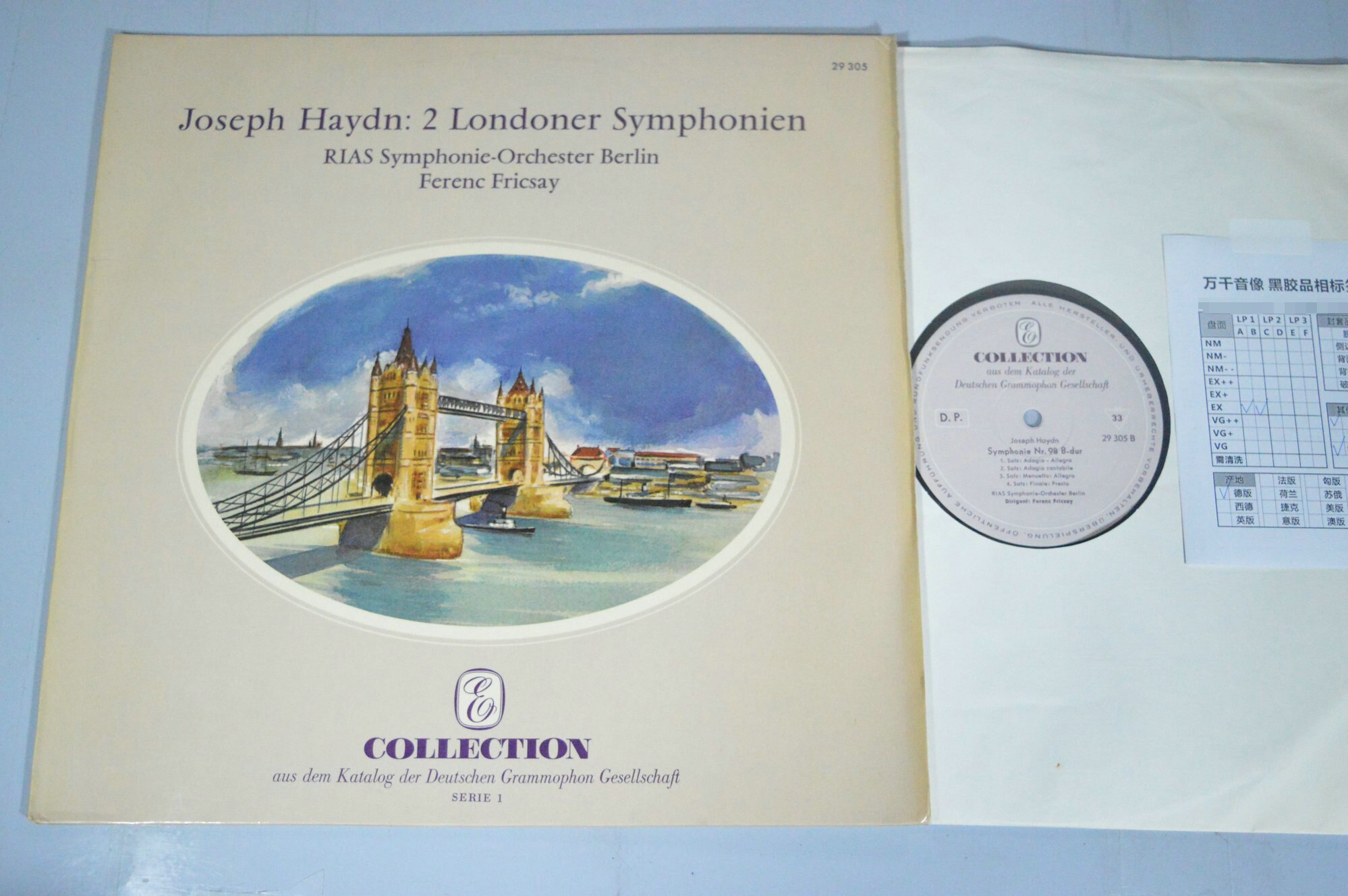 Haydn Symphony No. 95 98 Fricsay Haydn Symphony Vinyl LP