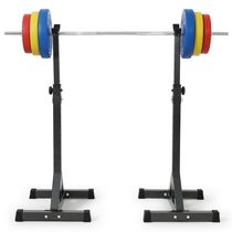 Home fitness professional squat rack split adjustable weight bench bench press rack plus thick barbell combination set