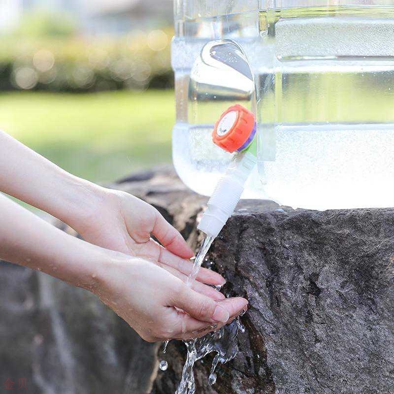 pc outdoor pure water barrel for household water storage with transparent plastic vehicle large number kitchen water storage bucket water drinking bucket