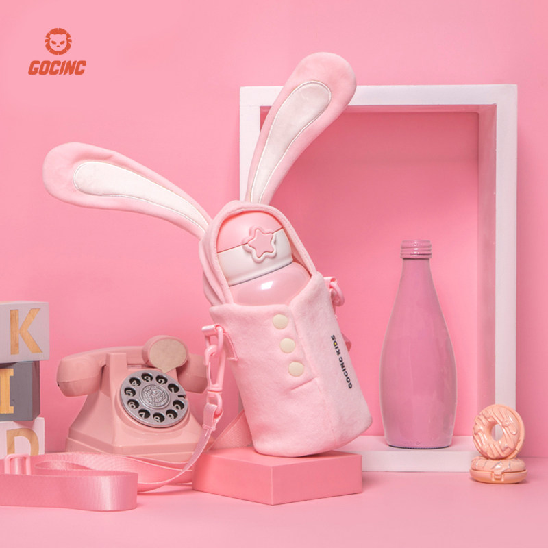 GOCINC Stars Kettle Children Insulated Cups With Straw Dual-use Baby Portable with cup Kindergarten Women Shake