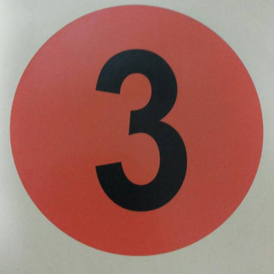 Spot supply plus extra-large digital self-adhesive label paper 18CM number sticker color size can be customized