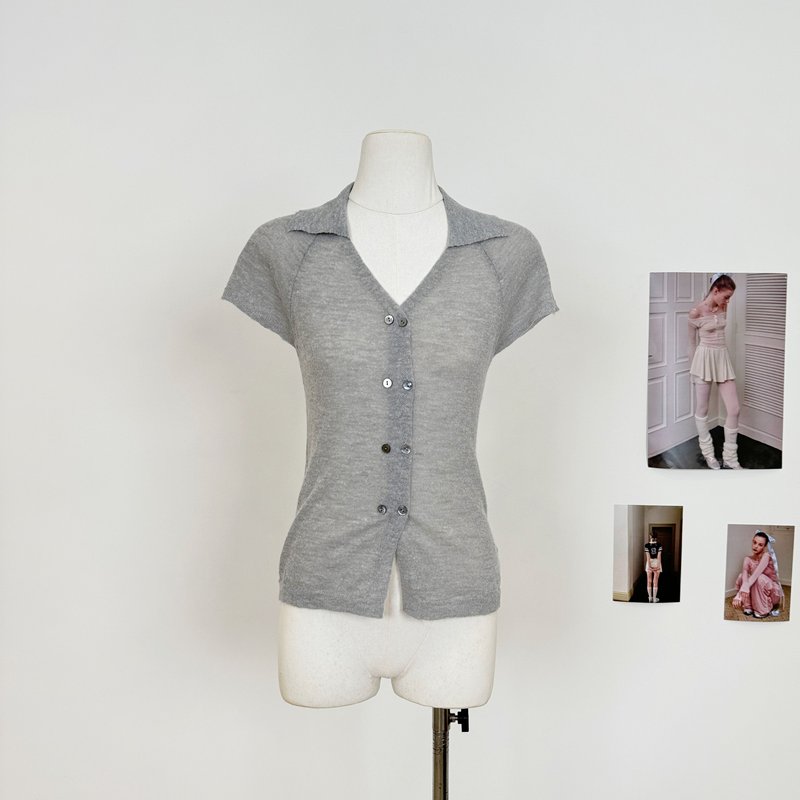 Acsey Original Design Wool Double-Row Shell Button Alpaca Knit Sweater Early Spring New Style