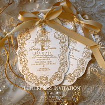 Museum of Love 2024 European Retro Wedding Invitation Rose Wedding Invitation Customized High-end Wedding Invitation Invitation