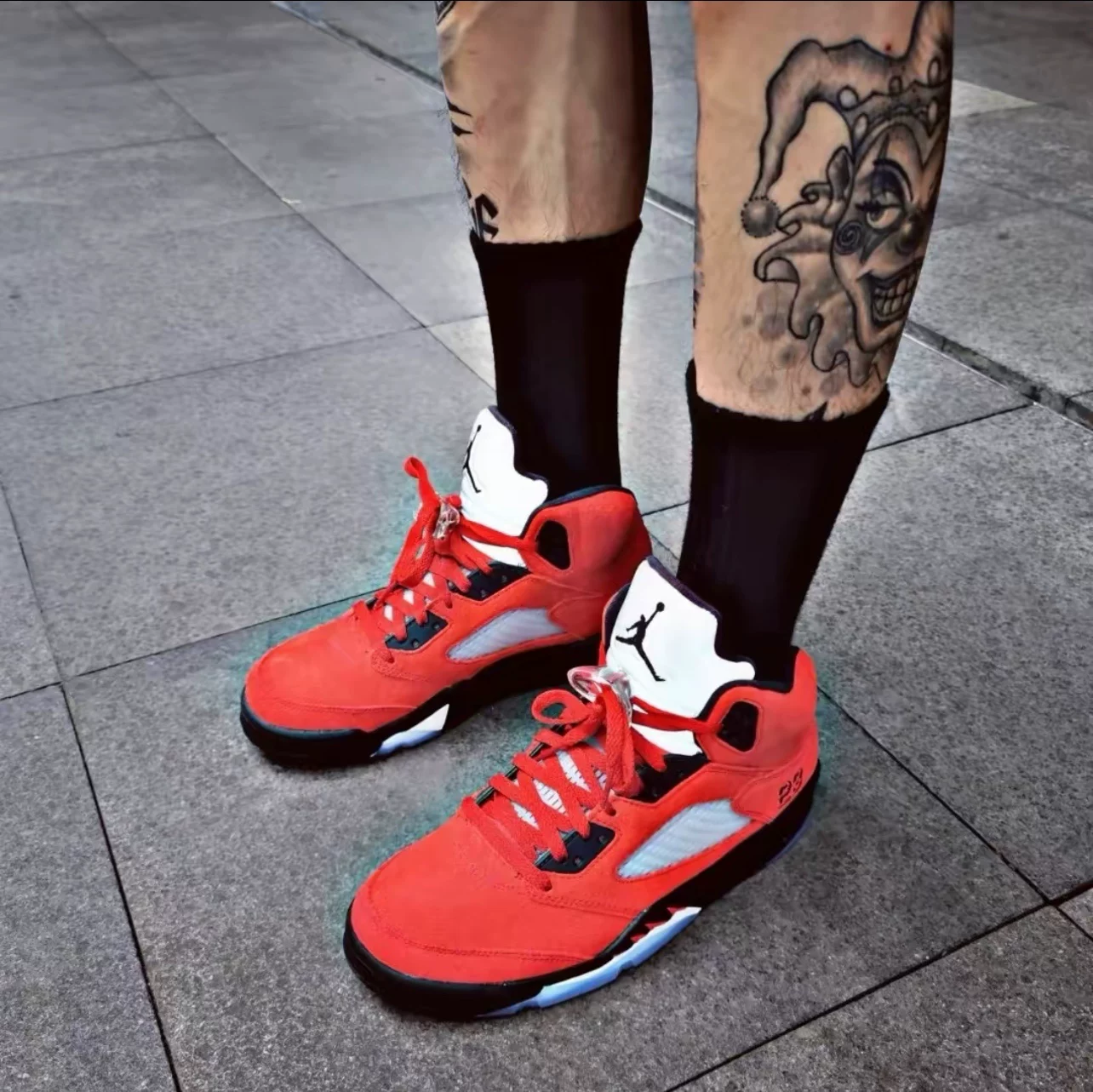 Кроссовки для баскетбола AIR JORDAN 5 AJ5 Angry Bulls Red Suick Suite Black Blue Purple Block DD0587-600