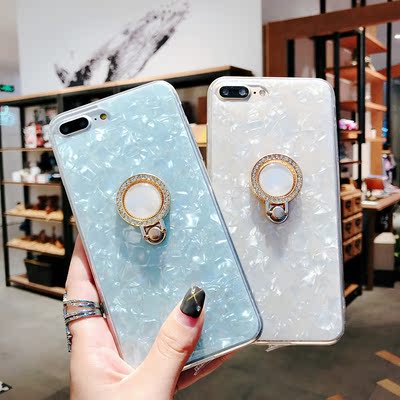 网红苹果7X手机壳软壳指环扣支架