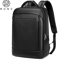 Genuine Leather Business Backpack Mens Double Shoulder Bag Travel Business Trip Notebook 16 Inch Computer Bag Mens Bag Bag