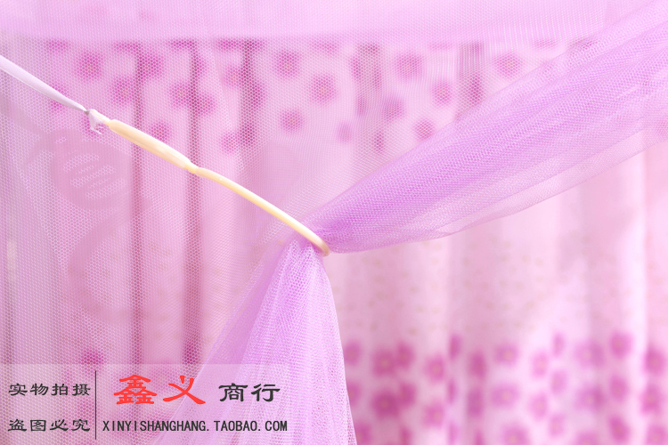 Tăng lưới đội chủ nhà cũ được mã hóa kép đơn lưới cửa 2m chiều rộng 2,4 mét vận chuyển giường dài - Lưới chống muỗi mùng ngủ treo tường
