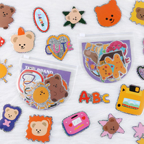 Harajuku style DIY waterproof laser sticker cute girl heart account sticker diary luggage computer tablet sticker water cup sticker decoration small pattern Handbook sticker thermos cup sticker