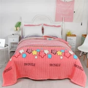 QUILT pha lê giường nhung bao gồm một mảnh 1.8m đôi tăng bên nhung bông của các tấm bên bìa giường bông kang - Trải giường