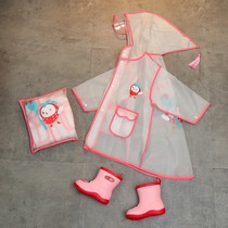 Japanese children raincoat suit girls anti-skid waterproof outdoor boy shoes plus wool baby rain boots