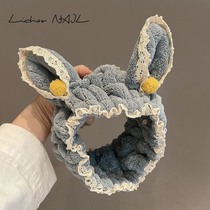 Japan in stereo rabbit ear beam female net red face hoop teenage makeup brass hoop headdress tide