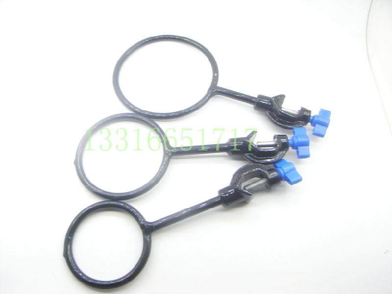 整套 铁三圈  铁三环 铁架台配套铁圈 漏斗架 （大中小) 带十字夹