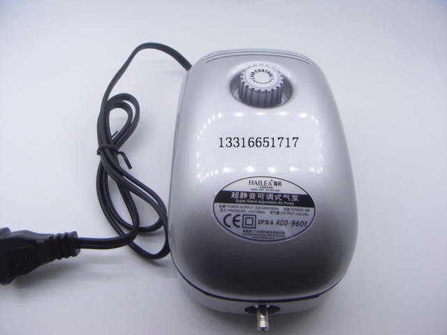 Hastelloy tank equipped with air pump Adjustable air volume pressure Haili ACO-9601 gift trachea