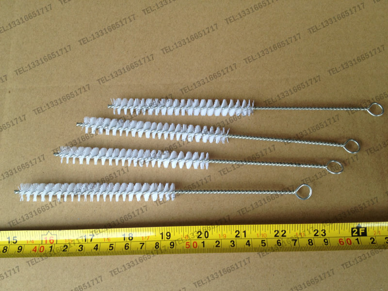 长约20cm 直约径12mm 细小 管道刷 小型 硬毛 塑料 毛 试管刷