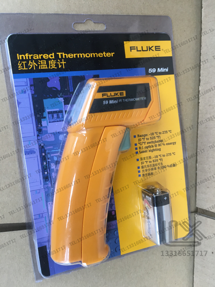 Foluk Thermometers Infrared Thermometer fluke59 mini handheld industrial thermometers