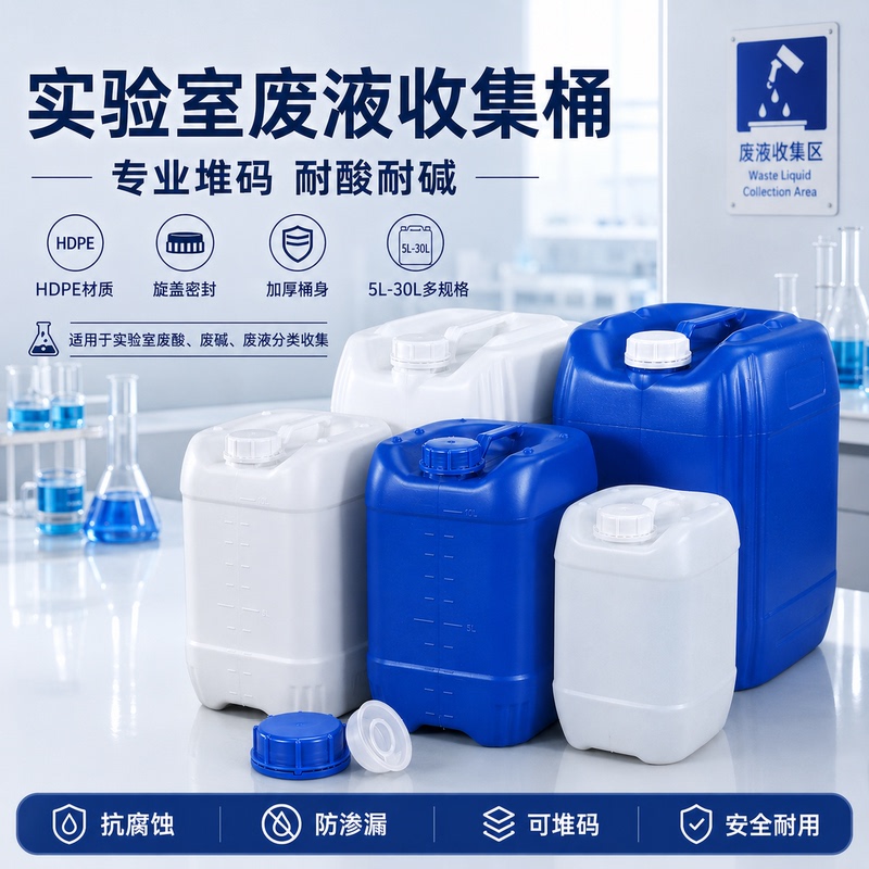 Thickened 10L/25L 30kg kg Stacking Barrel, Acid and Alkali Resistant Chemical Barrel, Laboratory Waste Liquid Barrel, Plastic Sealed Barrel Thickened 10L/25L 30kg kg Stacking Barrel, Acid and Alkali Resistant Chemical Barrel, Laboratory Waste Liquid Barrel, Plastic Sealed Barrel