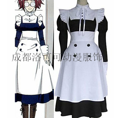 taobao agent Black deacon Mey-Rin /Monica Rial maid costume COSPLAY set