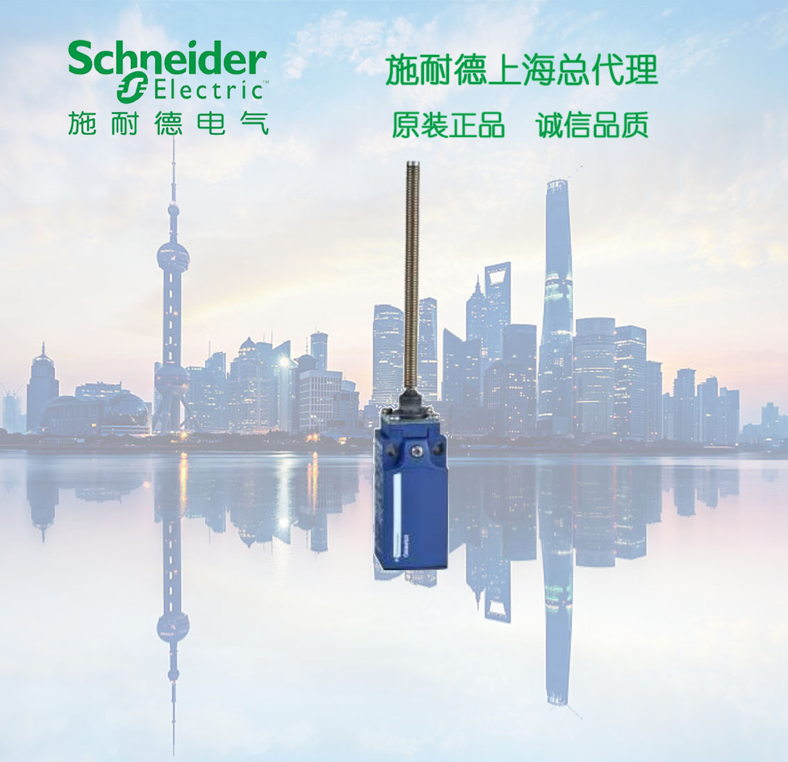 Schneider plastic shell vertical limit switch XCKN2108P20C spring rod M20 inlet hole