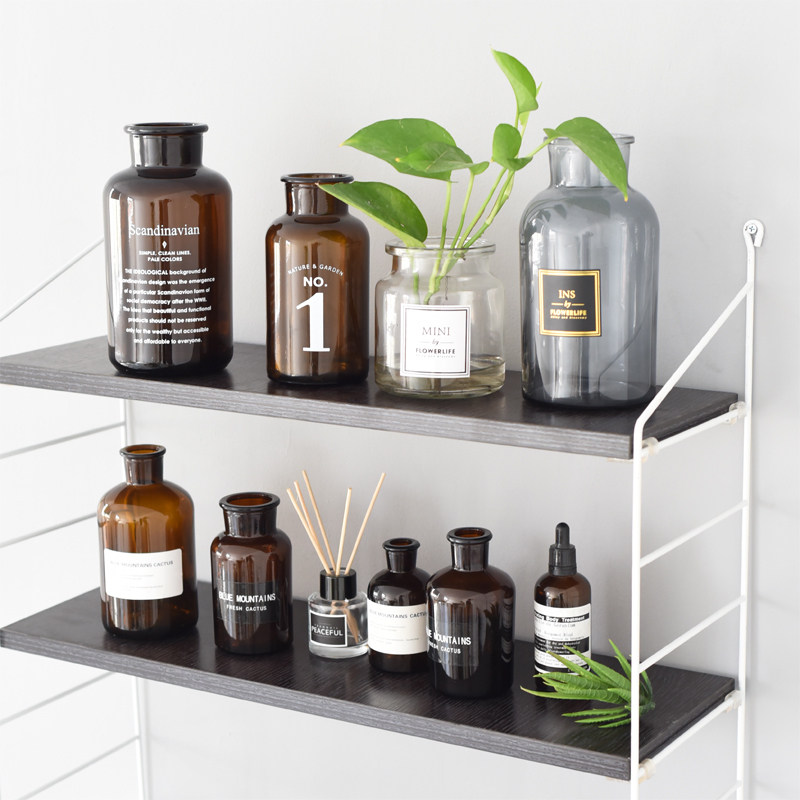 ins Nordic Wind modern creative inserts Dry flower glass vases Water peels Home table Dining Room Decorations Pendulum