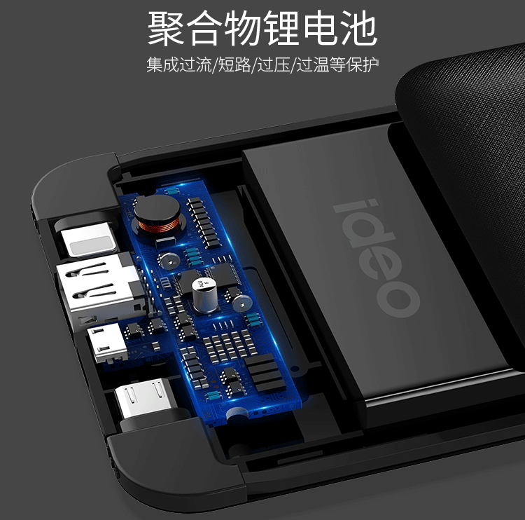 Sức mạnh di động đi kèm với dòng ba trong một có cắm Apple iphone Huawei typec sạc ba dòng di động - Ngân hàng điện thoại di động xiaomi gen 3 pro