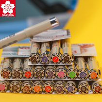 Japan Cherry Blossom Soft Head Needle needle Pen Hook Pen Color Brush Pen Painting Hand-painted Design Comic Waterproof Upper Color Pen Sketching Pen Tabby calligraphy Calligraphy Pen Students with Handbooks Soft-Head Pen