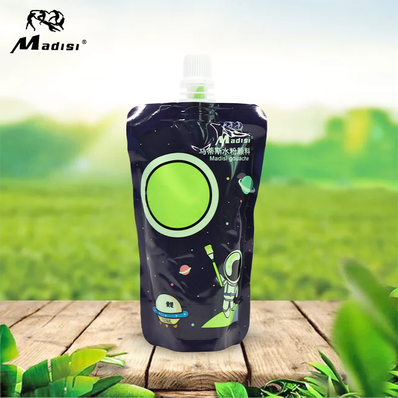 Mattis 100ml water powder pigment practice 36 color supplemental packaging jelly water powder replacement package extrusion package sodium pigment single portable bag of children's water powder fine art pigment