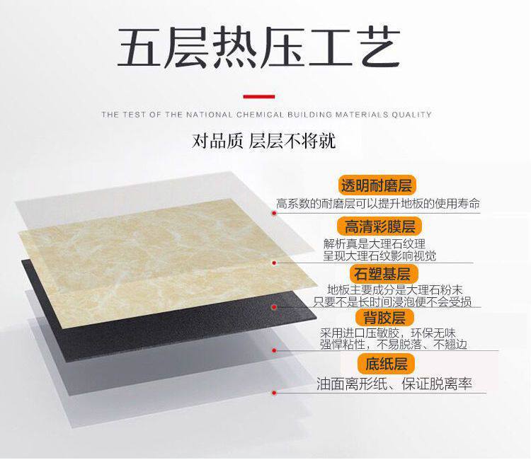 PVC Полы 亮面600x600pvc地板革防水耐磨地板革地板贴自粘地面自粘地板 OTHER