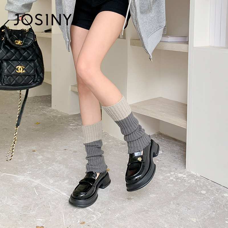 Zoshini 厚底ローファー レディース 2025 春新作 フレンチレトロスタイル シングルシューズ 万能ソフトソールレザーシューズ