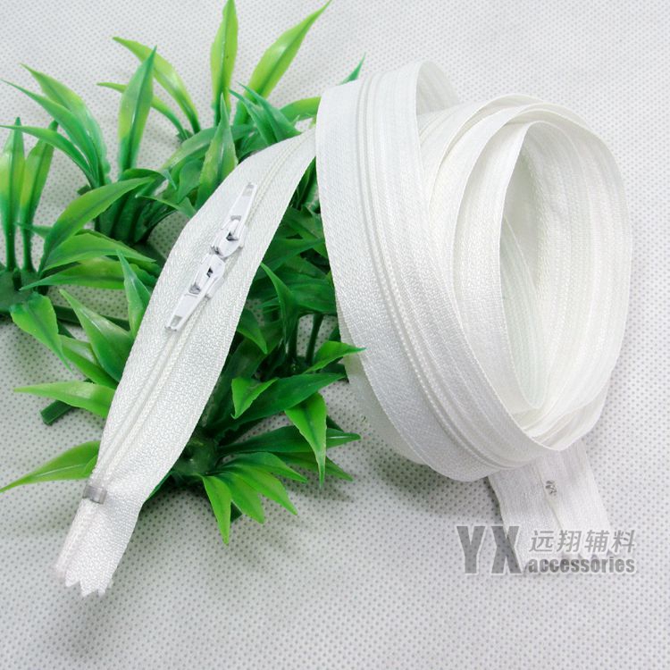 Laced head bracelet accessories long zipper white quilt pillowcase bracelet with double sided seamless pull-sheet chain head pull-lock mosquito net