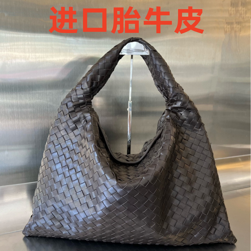 New Hop Handbag, Cowhide Woven Bv Women's Bag, Underarm Shoulder Bag, Lazy Dumpling Bag, Suede Handbag