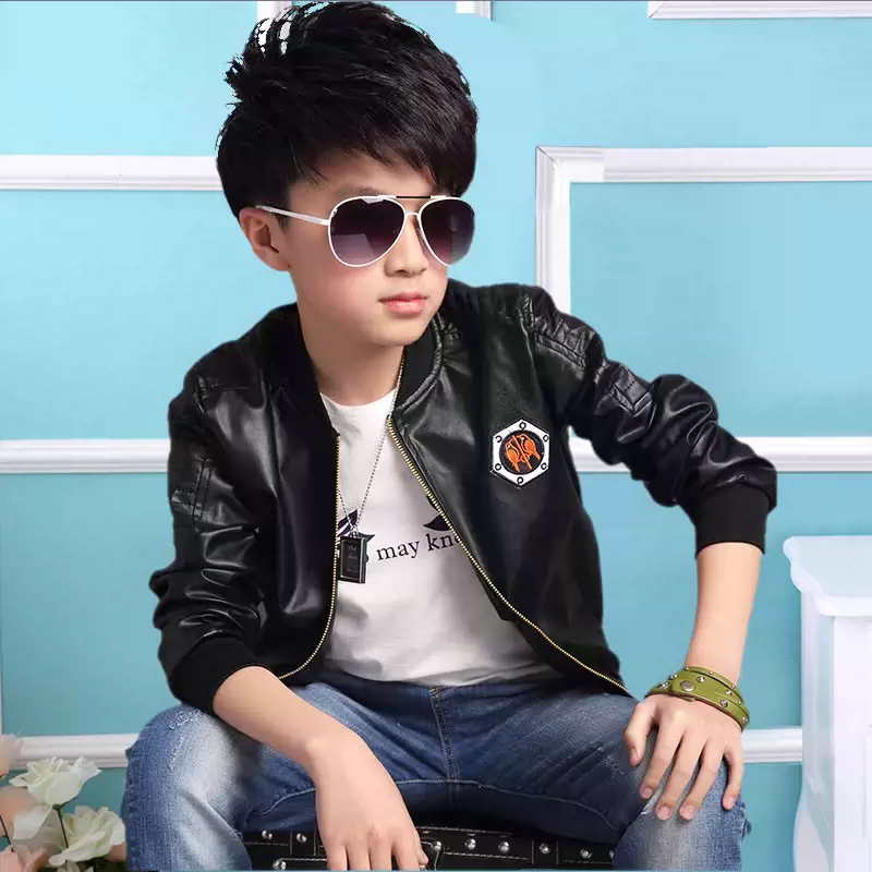 6 Quần áo trẻ em 8 Quần áo trẻ em mùa thu 10 Quần áo da 13 Áo khoác nam cho bé trai lớn hơn 12 Bé trai Quần áo mùa thu Hàn Quốc - Quần áo lông thú