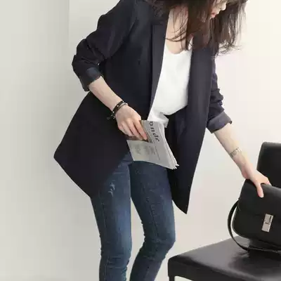 Tide brand professional small suit jacket women 2021 Spring and Autumn New Korean loose black temperament casual slim suit