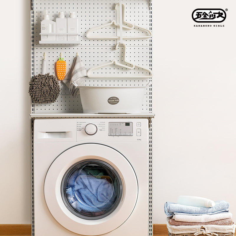 Hardware Girl Dongle Board Washing Machine Shelving Toilet Floor Containing Shelf Free of perforated balcony Above shelf-Taobao