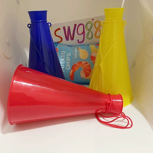 Пластиковый микрофон, мегафон, игрушка, реквизит для фотографии