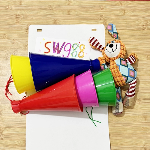 Пластиковый микрофон, мегафон, игрушка, реквизит для фотографии